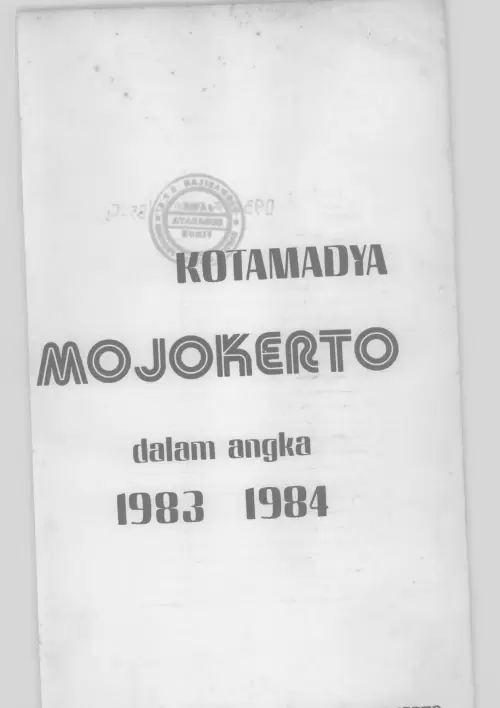 Kota Mojokerto Dalam Angka 1983